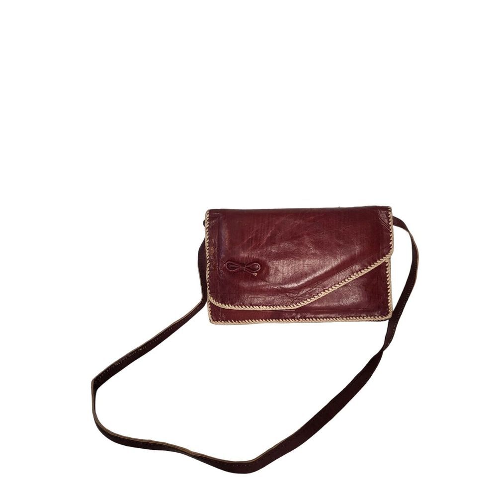 Vintage Envelope Shape Leather Vegan Woven Purse‎ Women Work Boho Designer